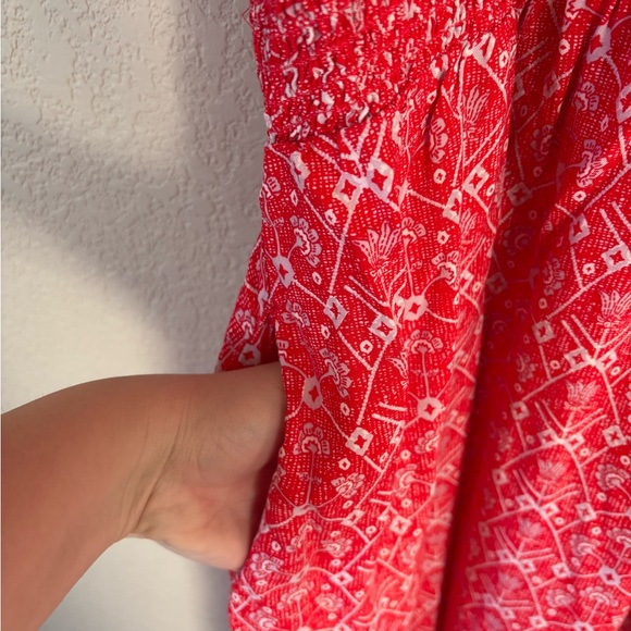 Destination 365 Printed Short-Sleeve Midi/Maxi Dress with pockets Size L - Picture 6 of 6